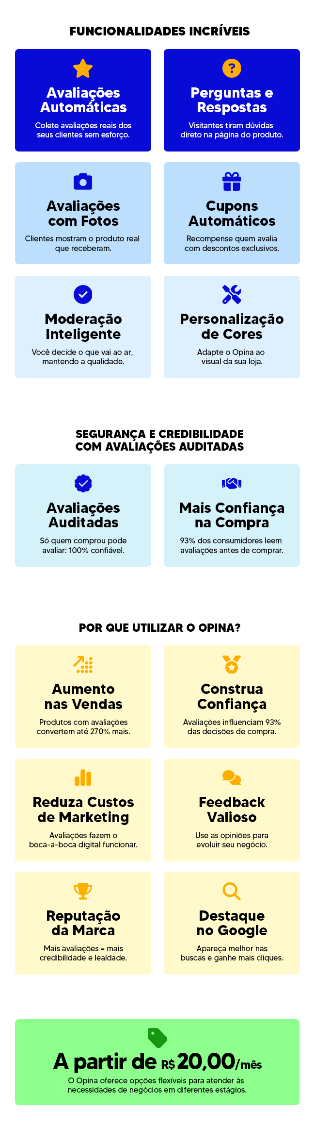 Benefícios do Opina